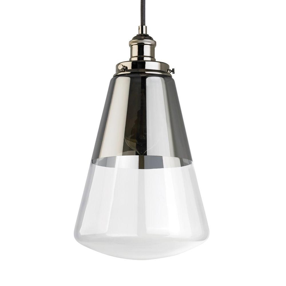 Feiss Waveform 1 Light Polished Nickel Pendant P1373pn The Home Depot Feiss Waveform 1 Light Polished Nickel Pendant