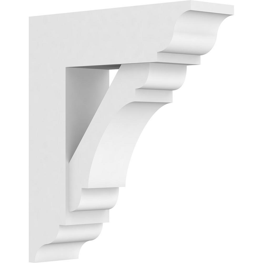 Ekena Millwork 3 in. x 14 in. x 12 in. Olympic Bracket with Traditional