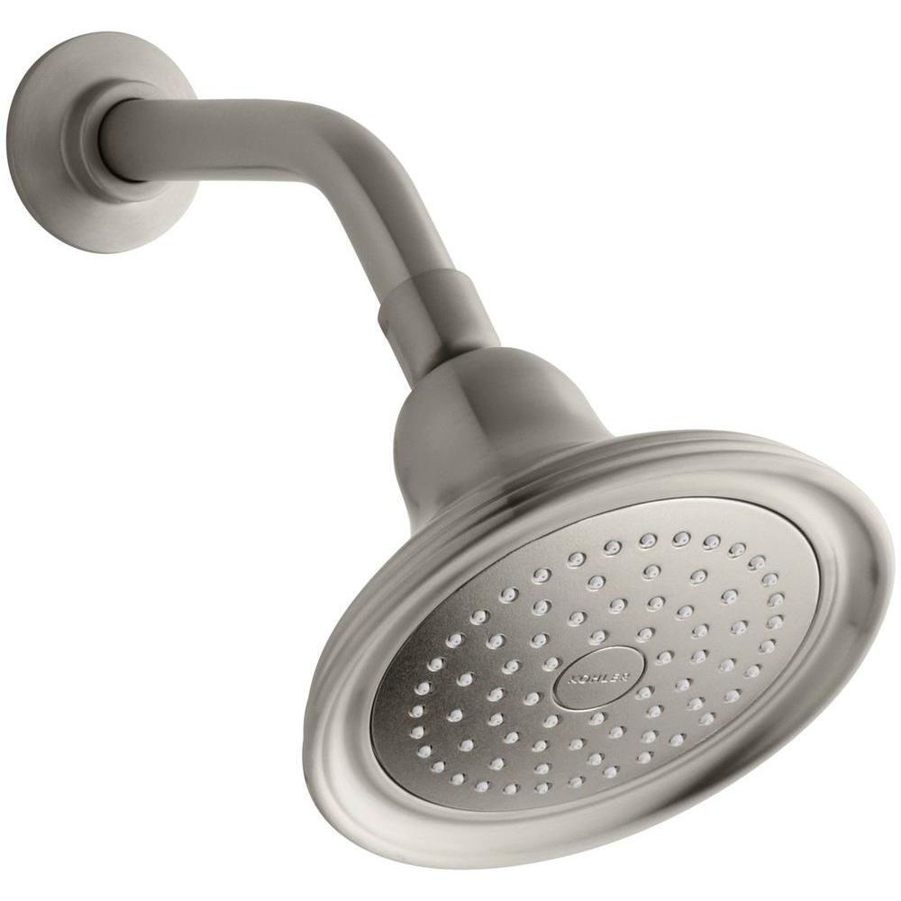 KOHLER Forte 1Spray Single Function 5.5 in. Raincan Showerhead in