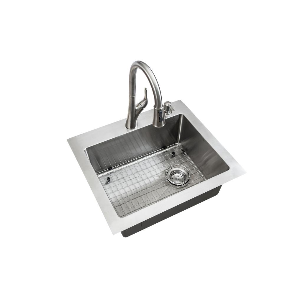 Glacier Bay All In One Dual Mount Stainless Steel 25 In 2 Hole