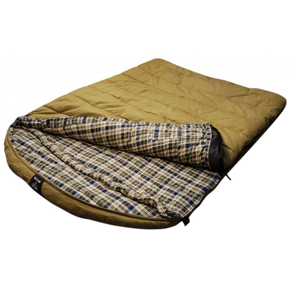 Best Rated Sleeping Bags Beds The Home Depot Grizzly Private Label 2 Person 0 F Rated Canvas Sleeping Bag