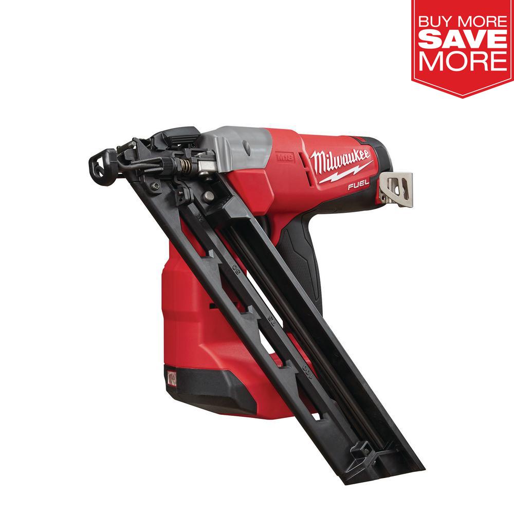 Milwaukee Angled Finish Nailer Reconditioned M18 Brushless 15-Gauge Tool Only