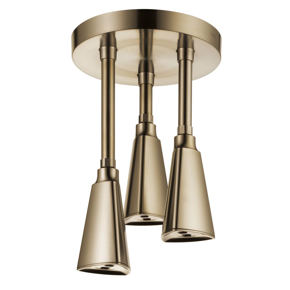 Delta Zura Pendant 1-Spray 3.2 in. Triple Ceiling Mount Fixed ...