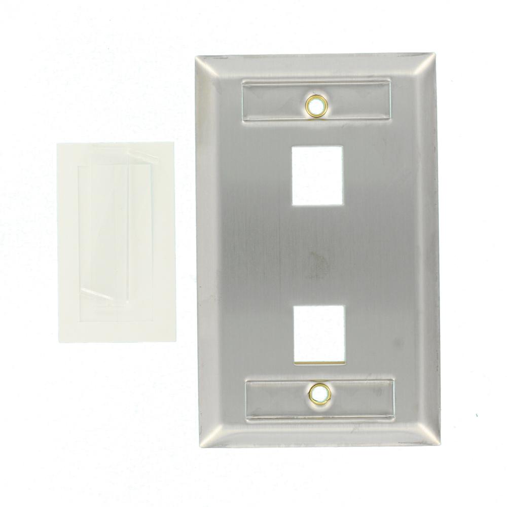 LOT OF 75 NEW LEVITON 43080-1L2 430801L2 STAINLESS STEEL WALL PLATE 1-GANG