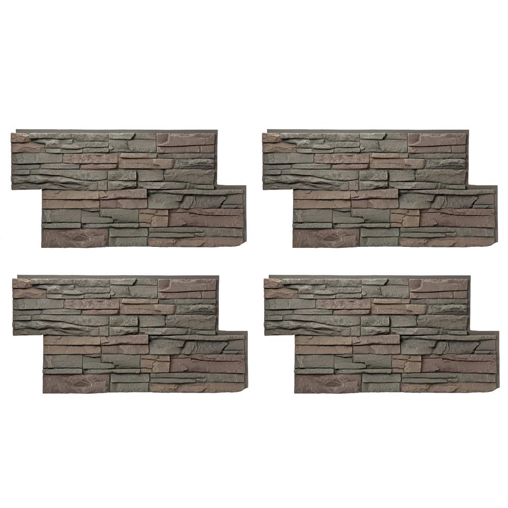Urestone Old Town 24 in. x 463/8 in. Faux Used Brick Panel (4Pack)ul2600pk70 The Home Depot
