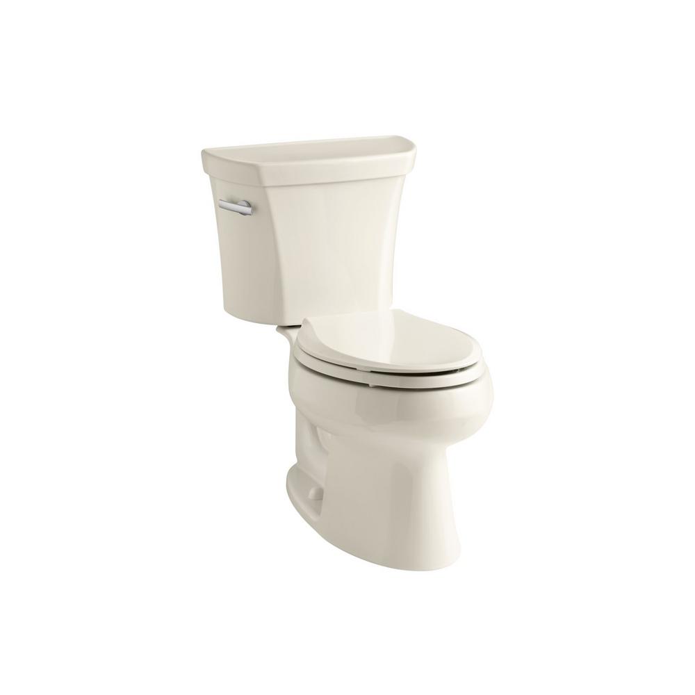 KOHLER Wellworth 2piece 1.6 GPF Single Flush Elongated Toilet in