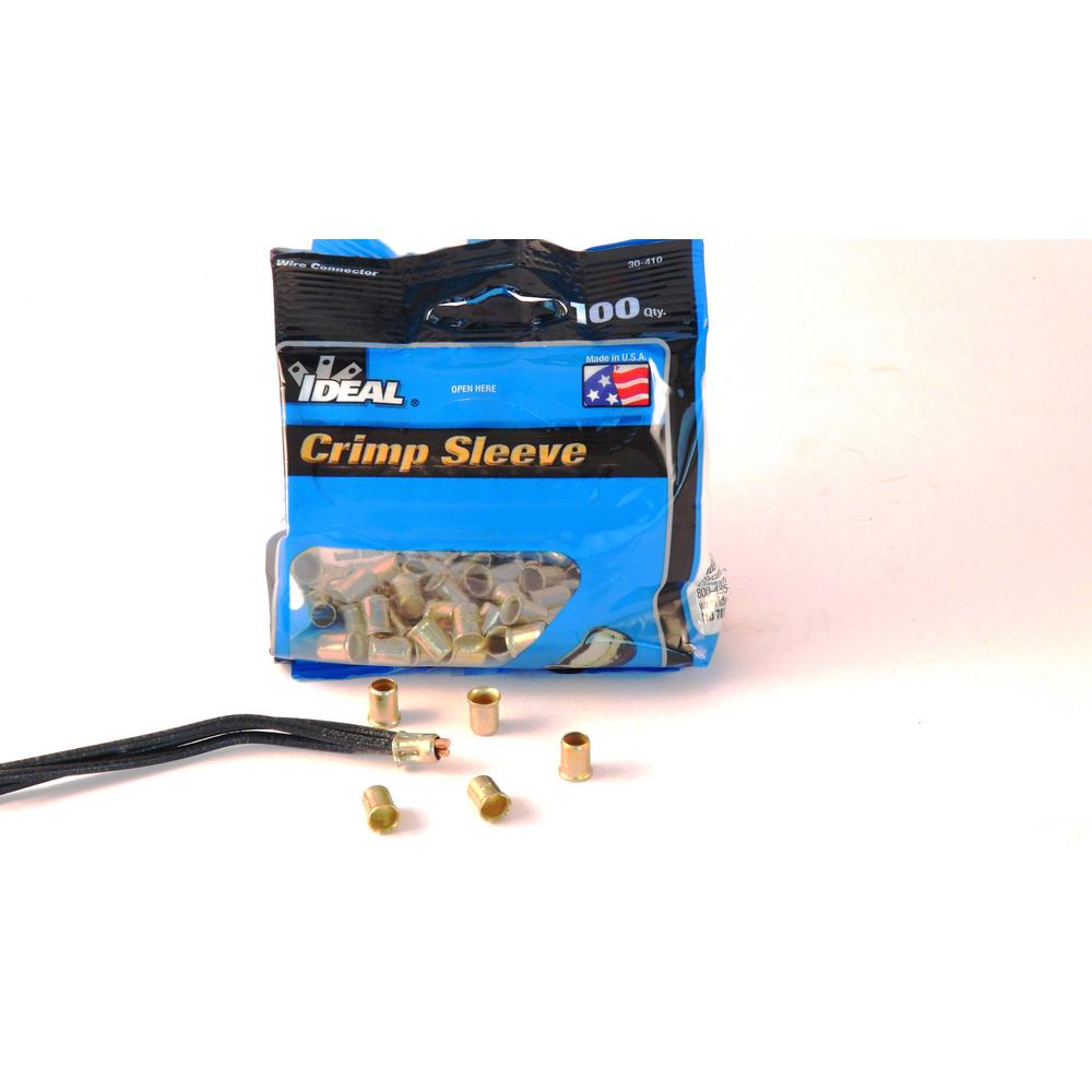 Ideal Steel Crimp Sleeve Connector (Bags of 100, Standard Package 2