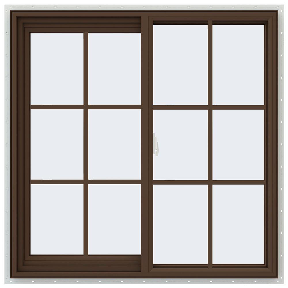 TAFCO WINDOWS 30.75 in. x 36.375 in. Egress LeftHand Sliding Vinyl