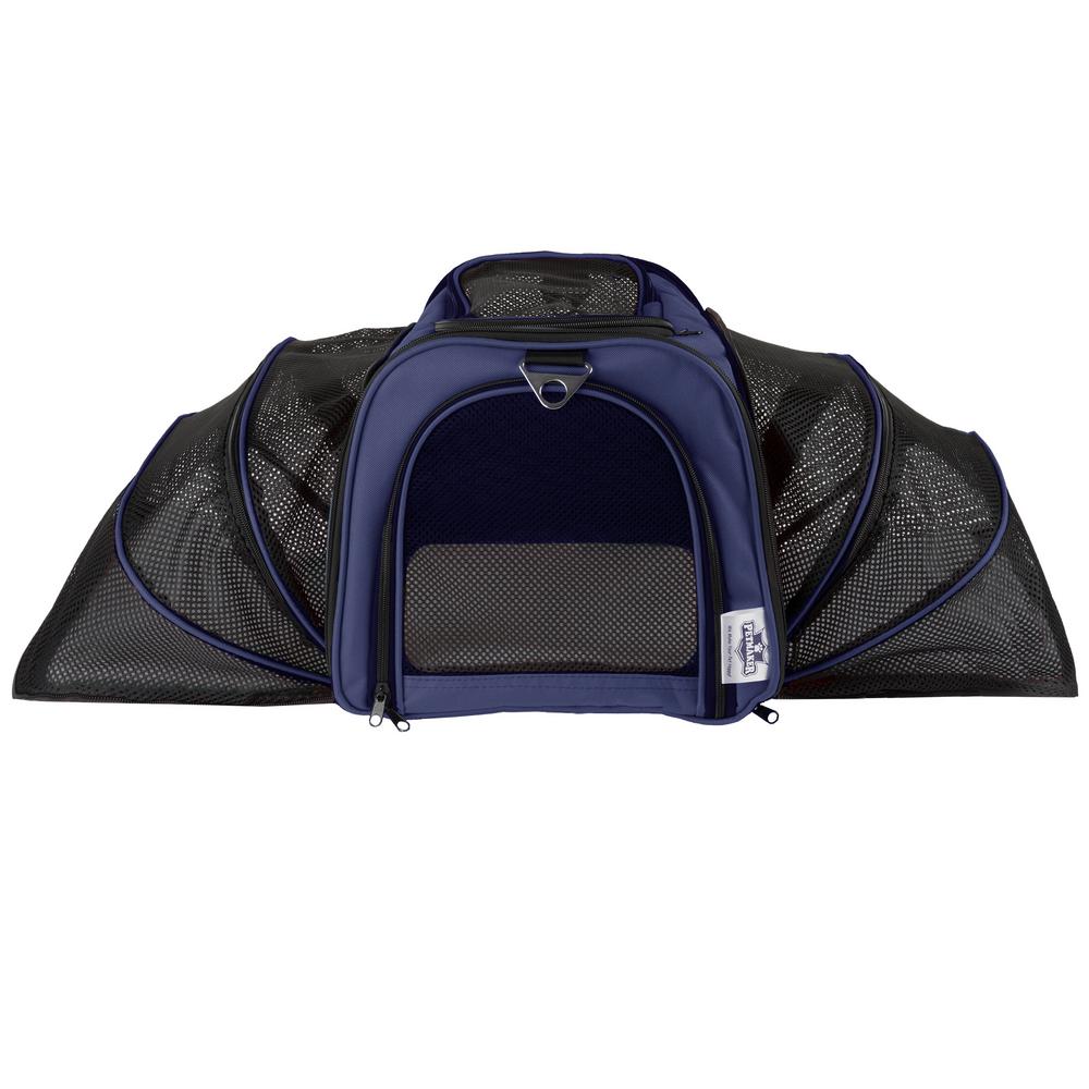 Petmaker Airline Compliant Expandable Navy Pet Travel Bag Petmaker Airline Compliant Expandable Navy Pet Travel Bag