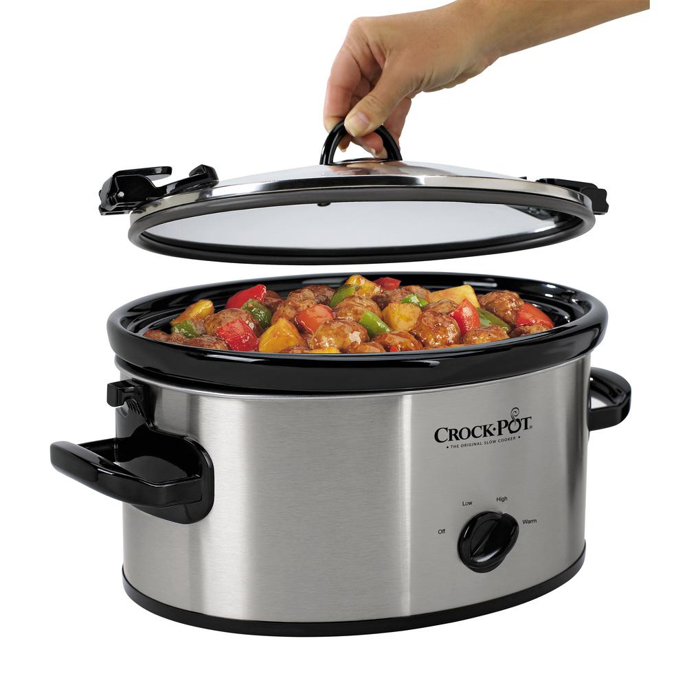 CrockPot 6 Qt. Slow Cooker SCCPVL600S The Home Depot