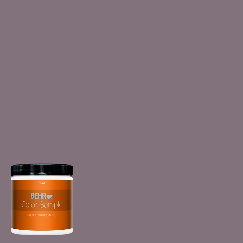 BEHR PREMIUM PLUS 8 oz. 690F6 Wine Frost Flat Interior Paint and