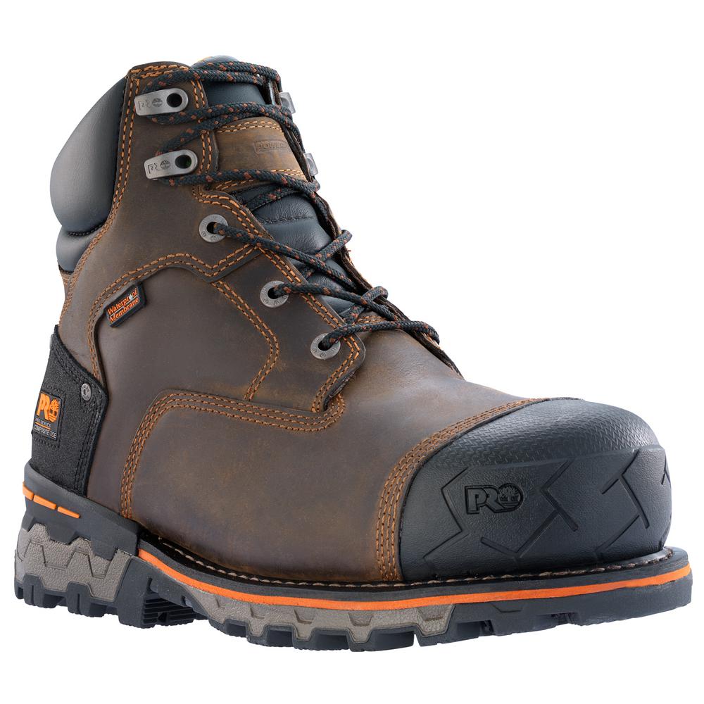 Work Boots - Composite Toe - Brown Size 