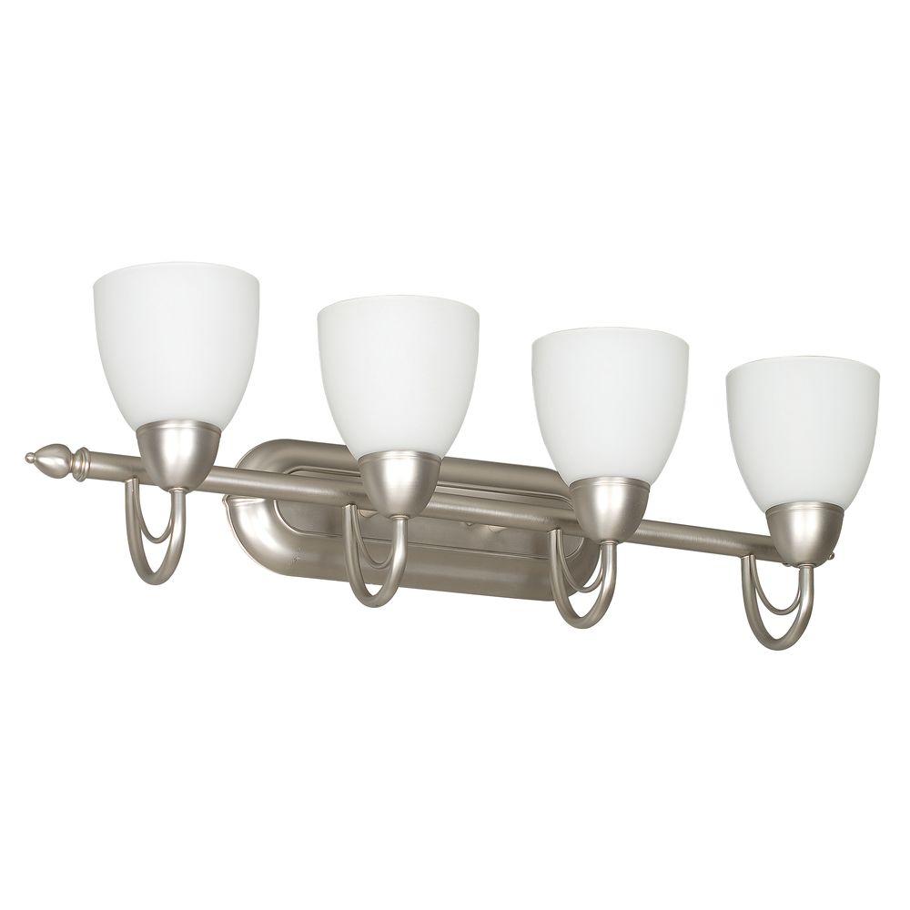 Designers Choice Collection Michaela 4Light Satin Nickel Vanity Light