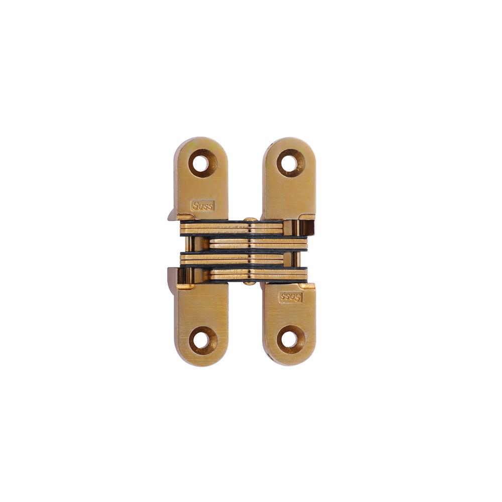 SOSS 5/8 in. x 23/4 in. Satin Brass Invisible Hinge208US4 The Home