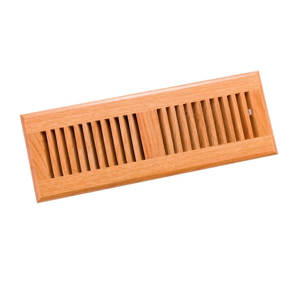 Zoroufy 4 In X 14 Wood Red Oak Natural Finish Surface Mount Zoroufy 4 In X 14 Wood Red Oak Natural Finish Surface Mount Register