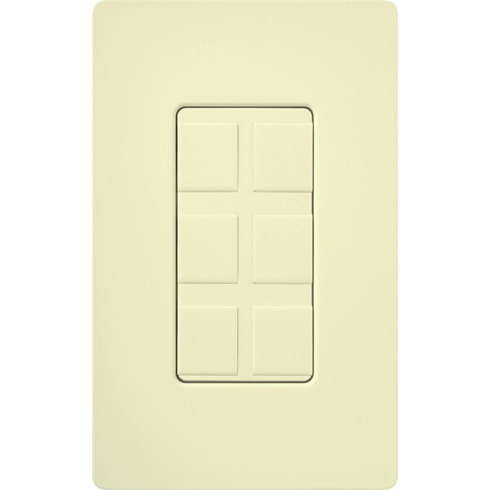 Lutron Almond 1Gang Coaxial;Data Jack Wall Plate