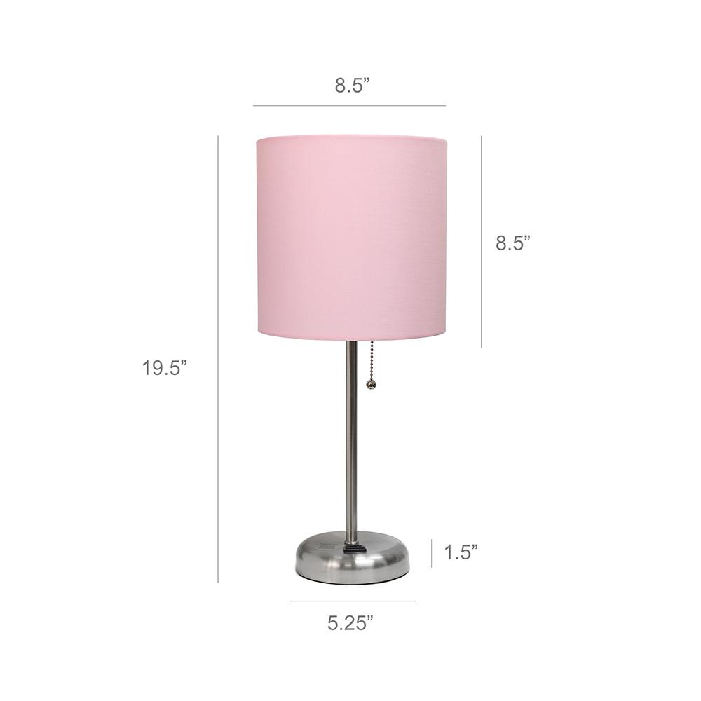 Limelights 19 5 In Light Pink Stick, 5 Light Floor Lamp Pink