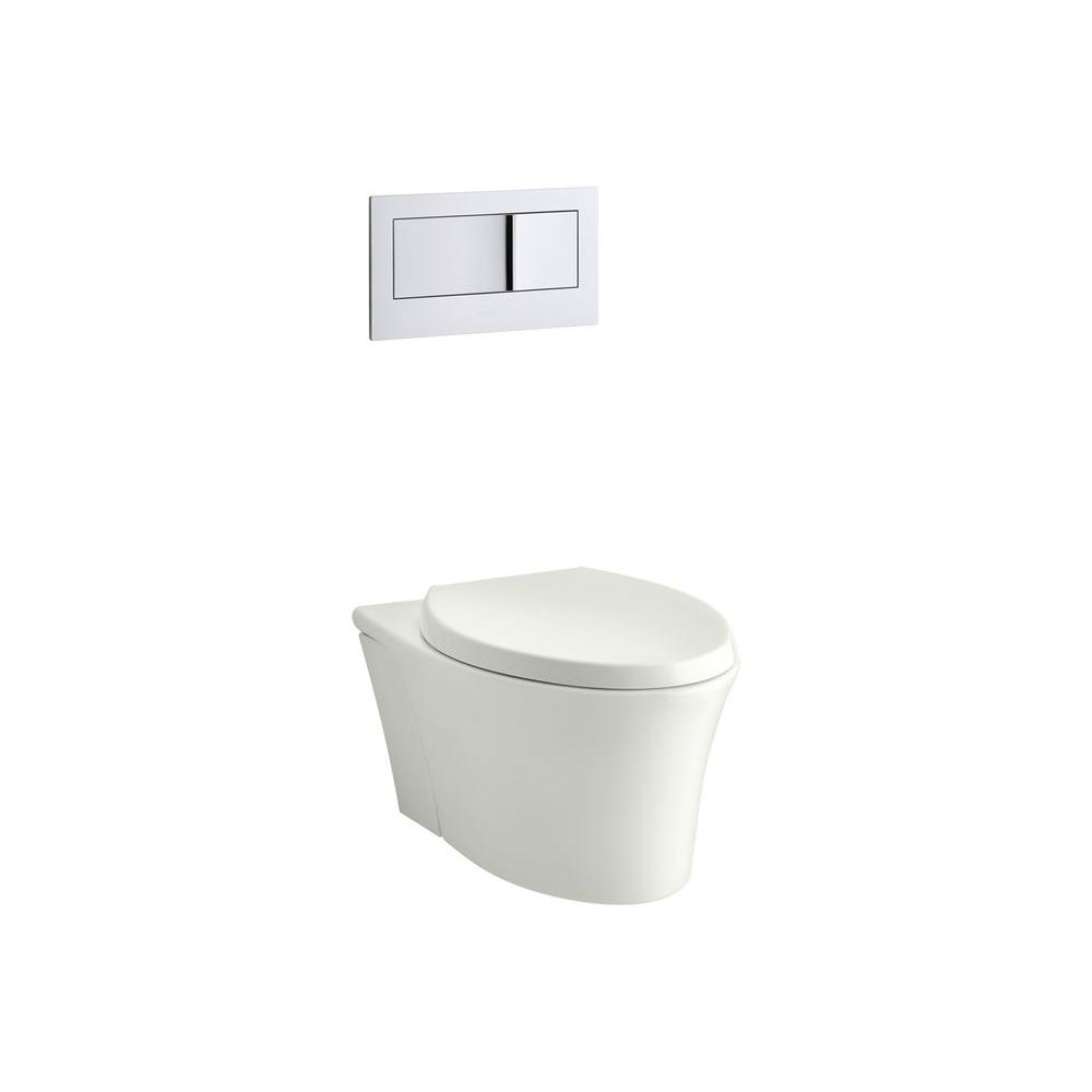 KOHLER Veil 1Piece DualFlush Elongated Toilet in DuneK6299NY The