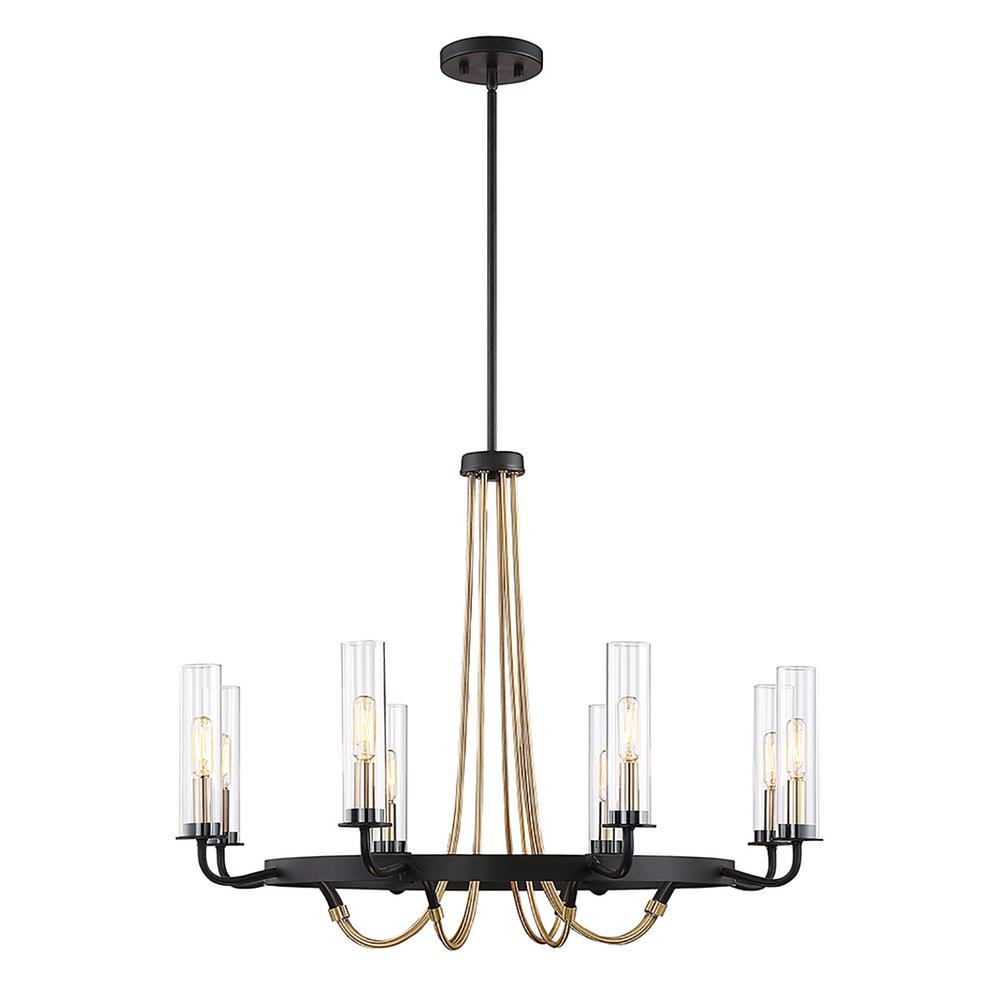 Y Decor Verdun 24 Light Iron Black Chandelier Lz604824 The Home Depot 8 Light Vintage Black Chandelier