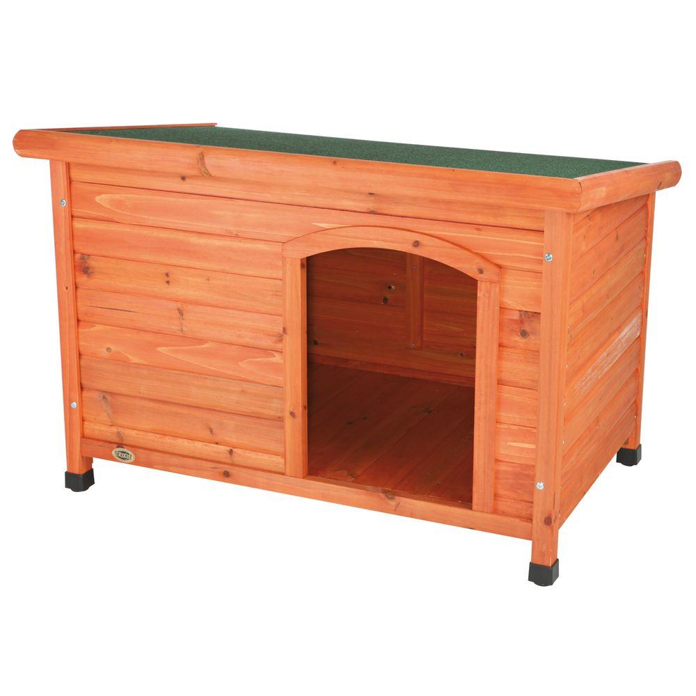small wooden dog house