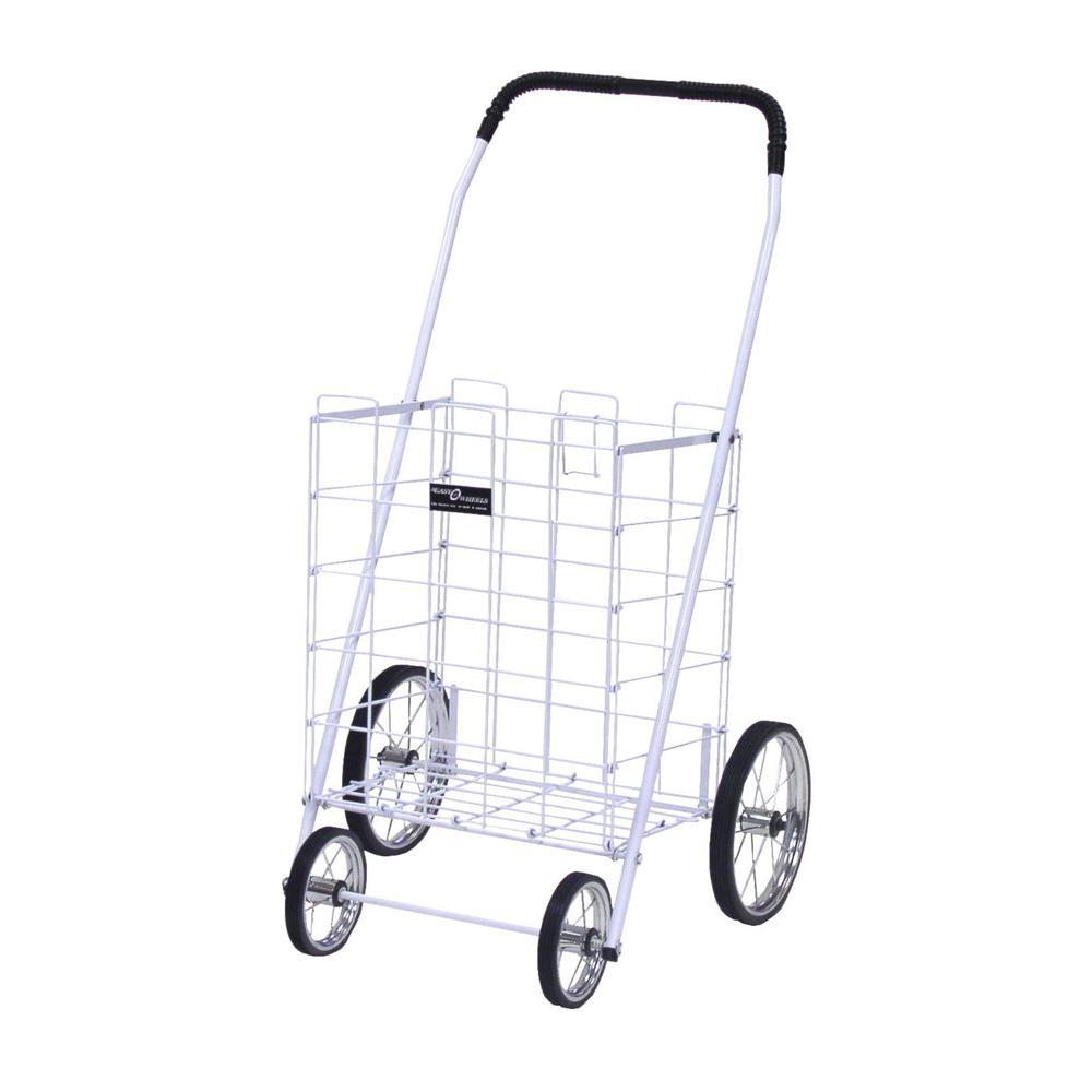 UPC 728363777154 product image for Easy Wheels Daily Living Aids Mitey Shopping Cart in White 777WH | upcitemdb.com