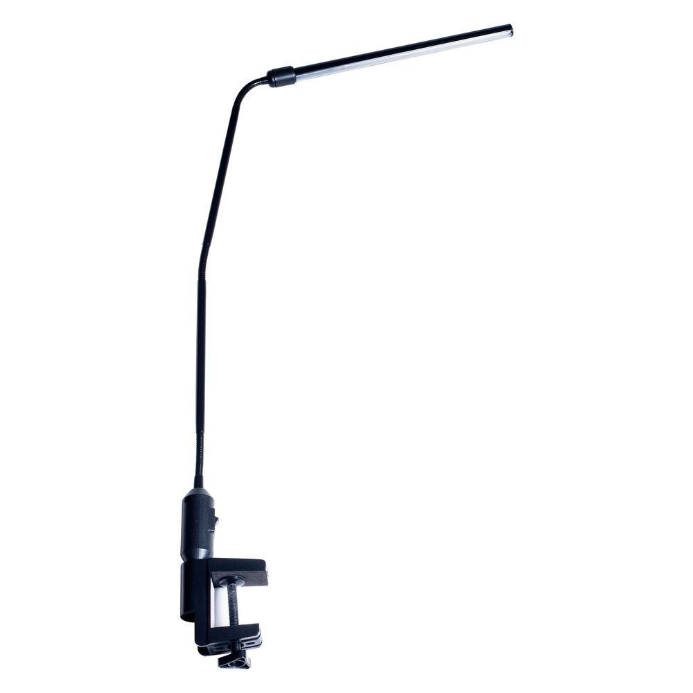 Led Desk Lamps The Home Depot Black Modern Contemporary Led Clamp Desk Lamp