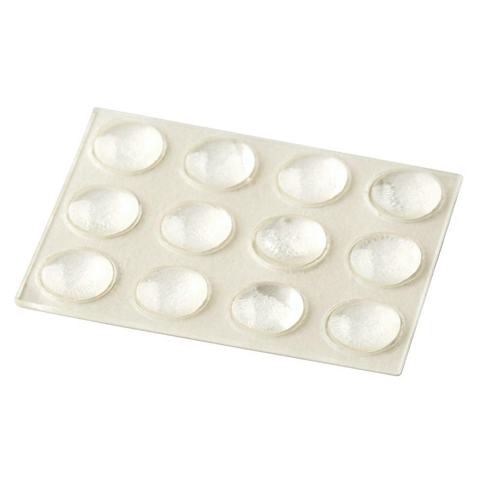 OOK 1/2 in. Clear Plastic Self-Adhesive Bumpers (8-Pack)-50660 ...
