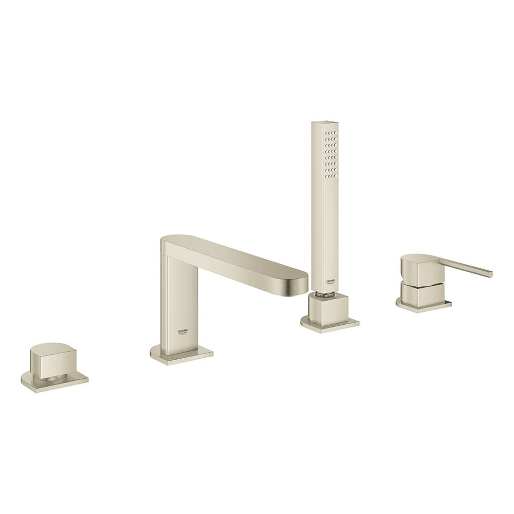 Grohe Plus Single Handle Deck Mount Roman Tub Faucet With Hand