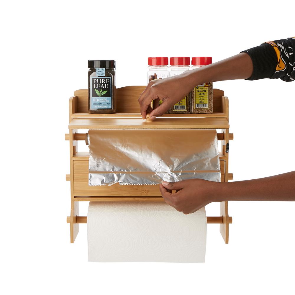 foil and saran wrap holder