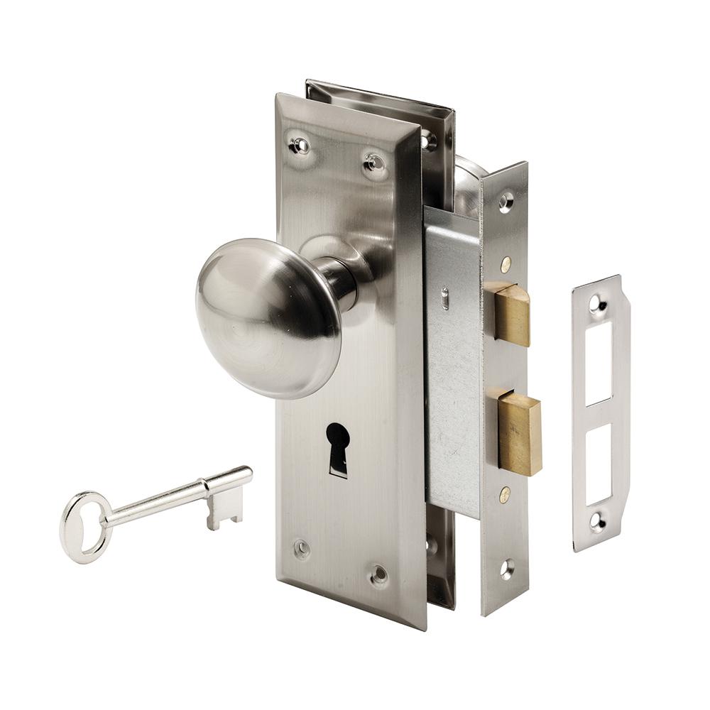 interior door knob with key lock