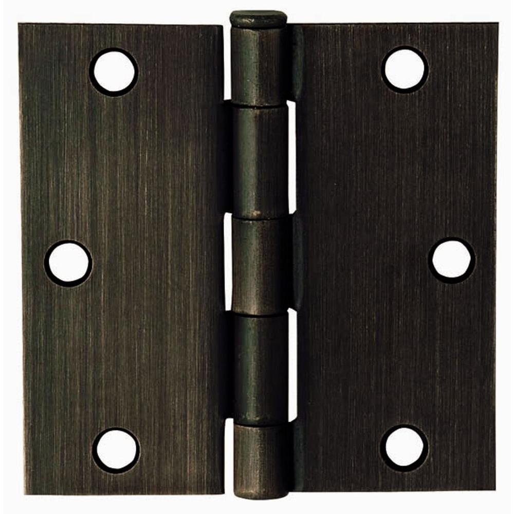 Everbilt 31/2 in. OilRubbed Bronze Decorative Square Corner Door
