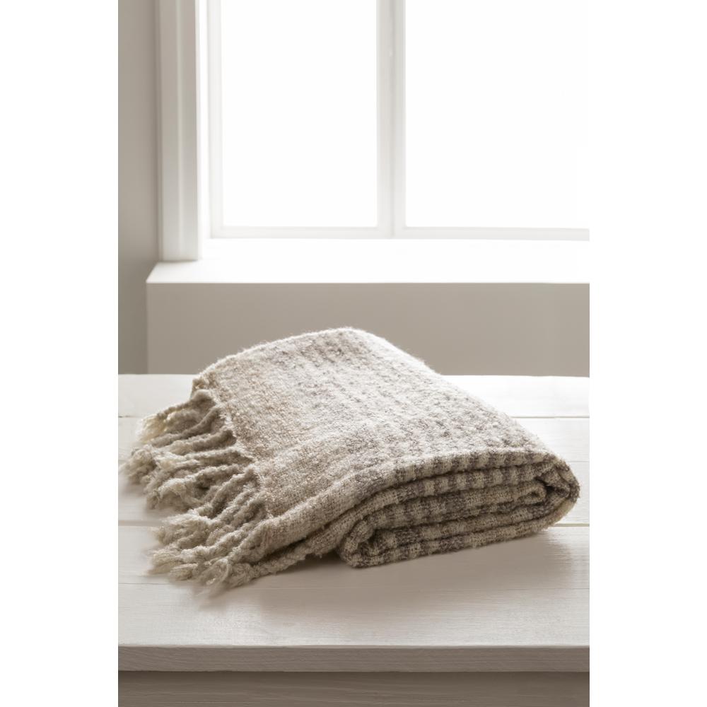 Best Home Fashion Ivory Twisted Fringe ThrowTHROW_FRINGE58X60IVORY