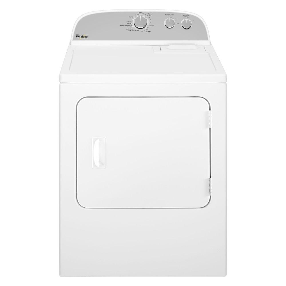 Whirlpool 7.0 cu. ft. 240 Volt White Electric Vented Dryer 
