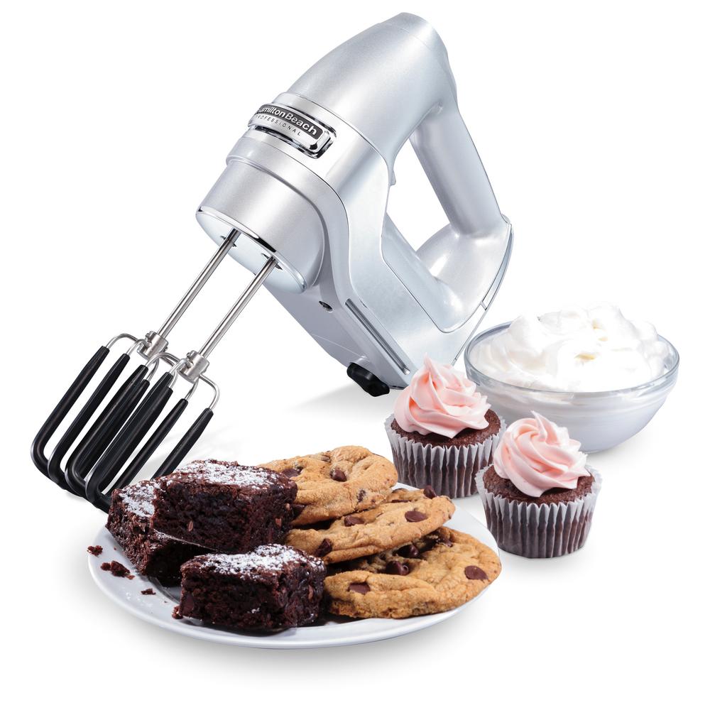 Hamilton Beach 7Speed Electric Hand Mixer, Silver and Chrome, with