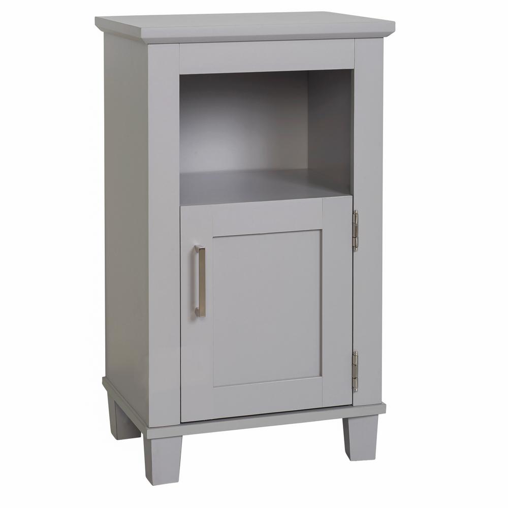 Glacier Bay Shaker Style 16 in. W x 12 in. D x 29.9 in. H Floor Cabinet in Dove Gray, Grey