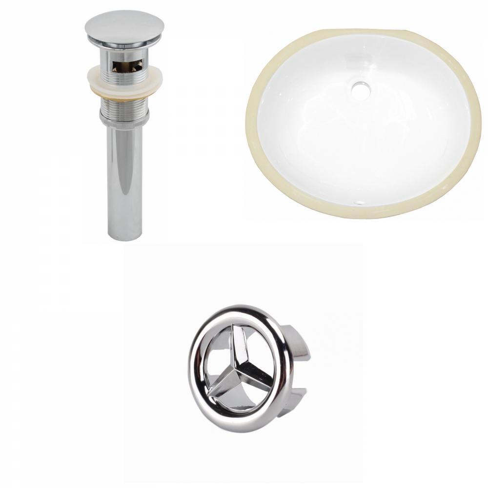 16 Gauge Sinks 16 5 In Undermount Bathroom Sink In White 16gs