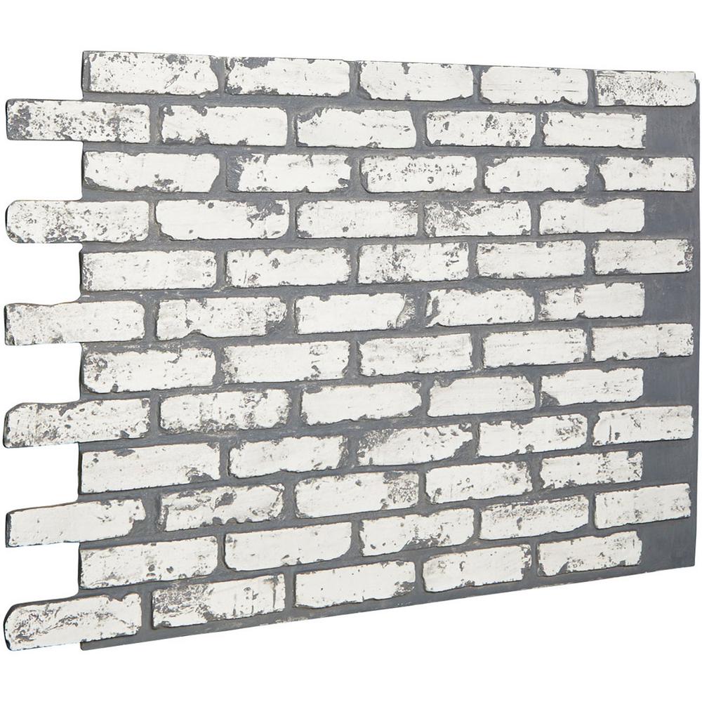 Ekena Millwork 7 8 In X 46 5 33 3 4 White Brick Ekena Millwork 7 8 In X 46 5 33 3 4 White Brick Urethane Old Chicago Wall Panel Pn016nrwb The Home Depot
