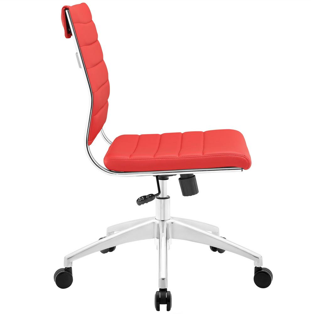 Modway Jive Armless Mid Back Office Chair In Red Eei 1525 - Red Armless Desk Chair Modway Jive Armless Mid Back Office Chair In Red Eei 1525 - Red Armless Desk Chair