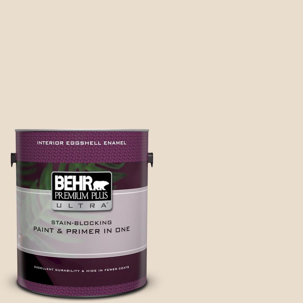 Behr Premium Plus Ultra 1 Gal 23 Antique White Eggshell Enamel 23 Antique White Eggshell Enamel Interior Paint And
