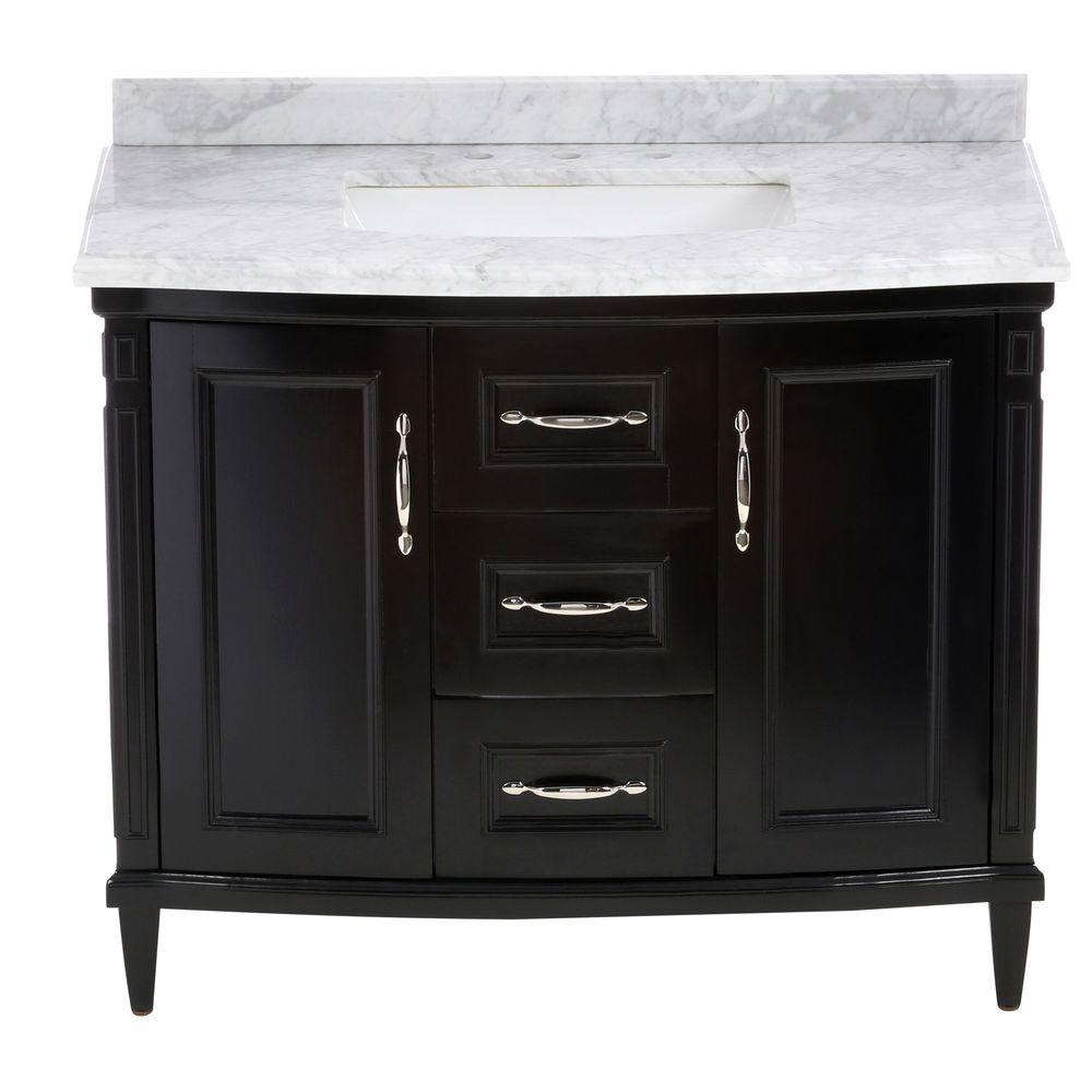 Black Vanities With Tops Bathroom The Home Depot Rose
