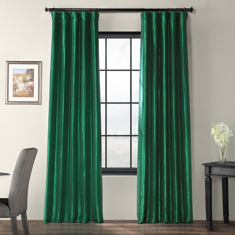 Exclusive Fabrics Furnishings Emerald Green Light Filtering Faux