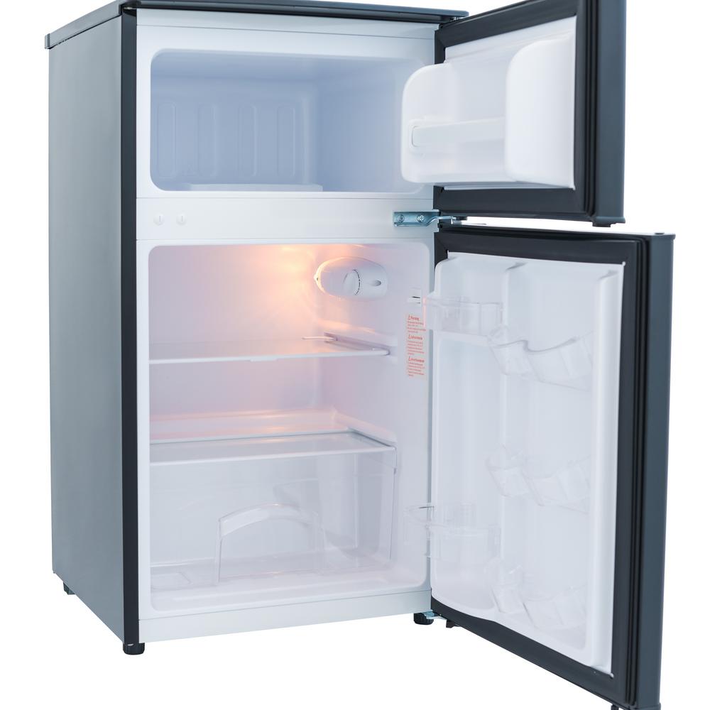 mini refrigerator with freezer and lock