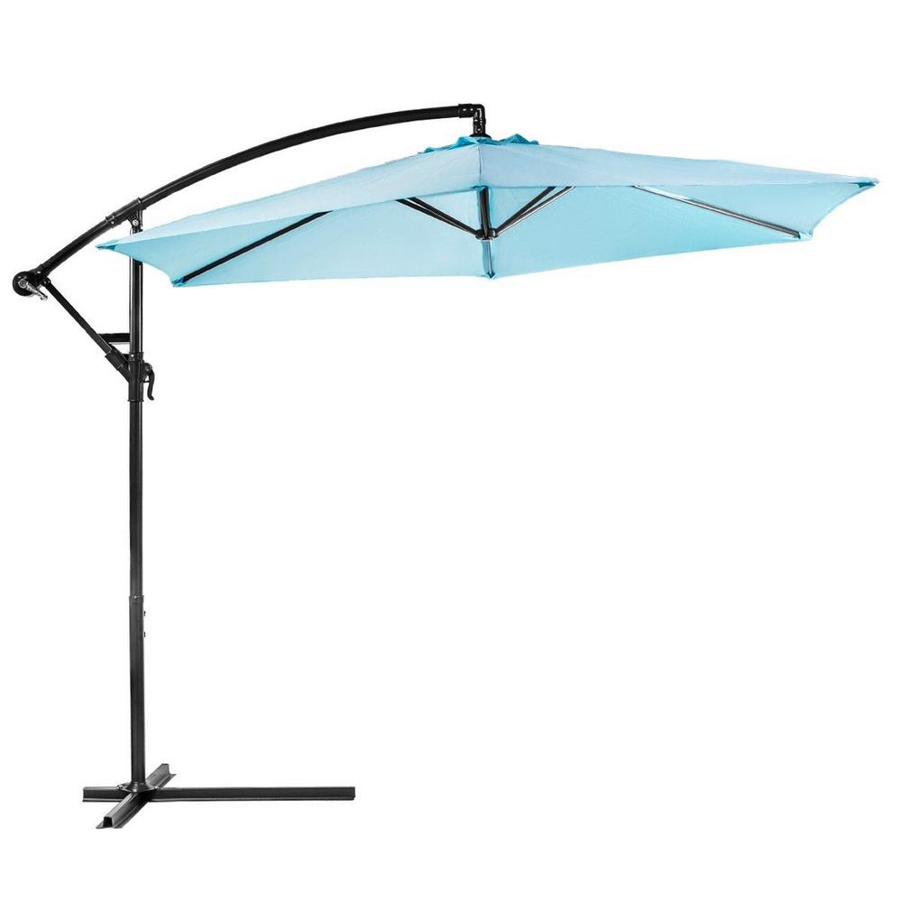 Barton 10 Ft Aluminum Outdoor Hanging Market Patio Umbrella In