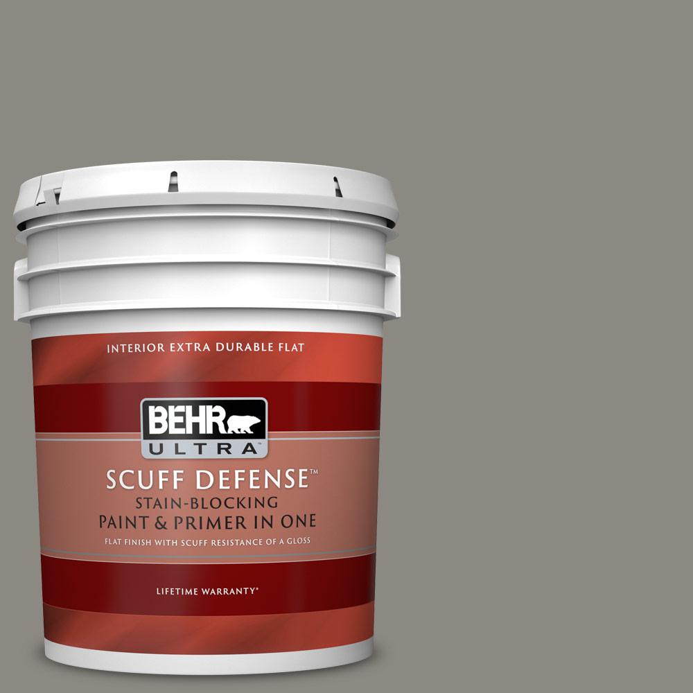 BEHR ULTRA 5 gal. BXC55 Concrete Sidewalk Extra Durable Flat Interior