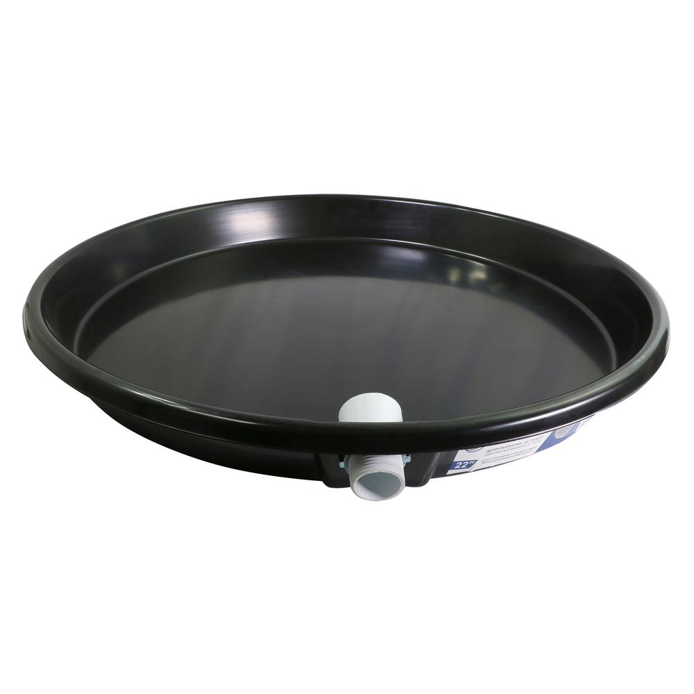 The Plumber's Choice 28 in. Dia Water Heater Drain Pan with PVC Fitting
