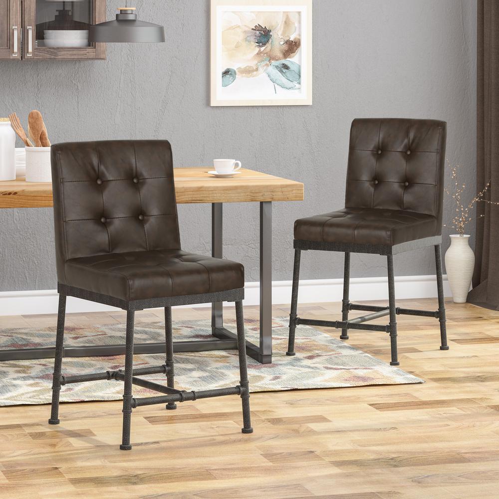 Brown And Black Stools