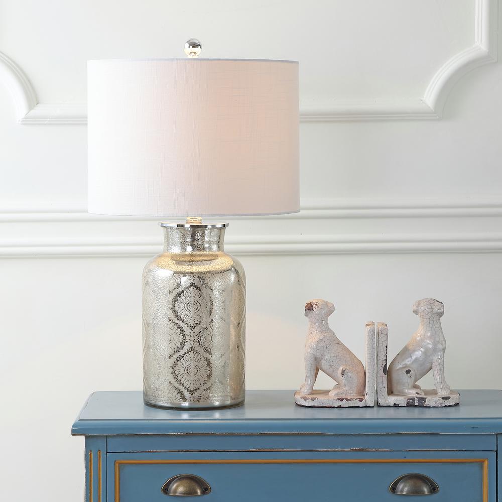 silver nightstand lamps