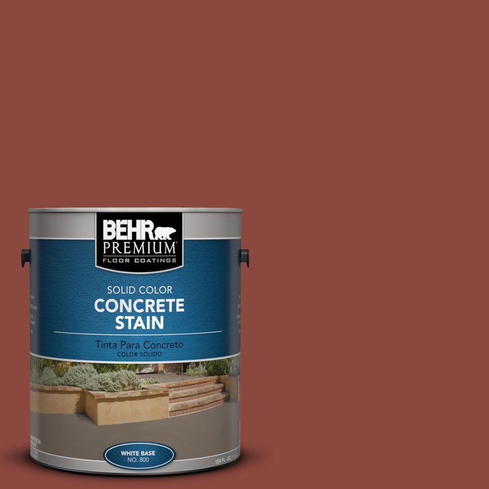 BEHR Premium 1 gal. PFC10 Deep Terra Cotta Solid Color Concrete Stain83001 The Home Depot