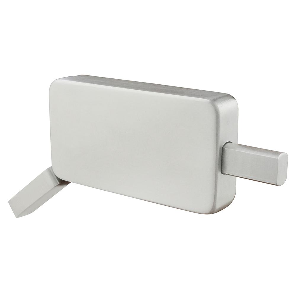 INOX Privacy Barn Door 19/16 in. Satin Stainless Steel Surface Jamb