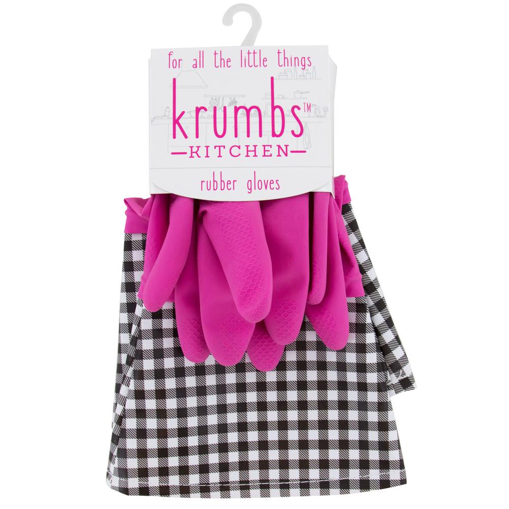 pink kitchen gloves